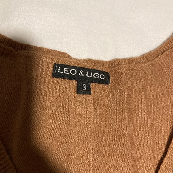 Leo and Ugo leopard crew neck sweater size 3- similar to a smaller M. - Picture 2 of 2